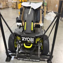 DALLAS LOCATION -  RYOBI R1 80V HP Brushless Lithium Battery Cordless Electric 30 in. Riding Lawn Mower with 14 Ah Battery and Charger