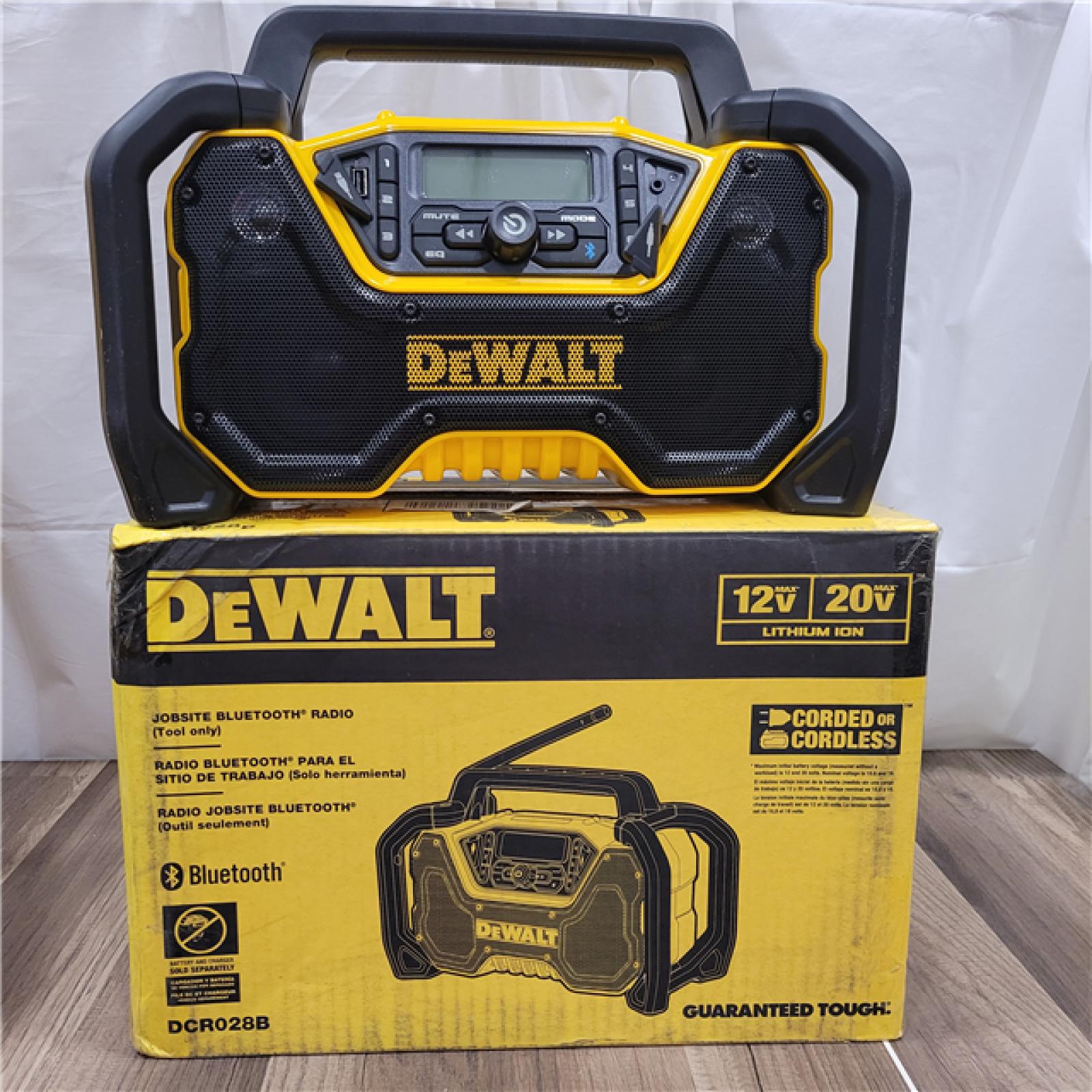 AS-IS  DEWALT 20V MAX Compact Cordless Bluetooth Radio (Tool Only)