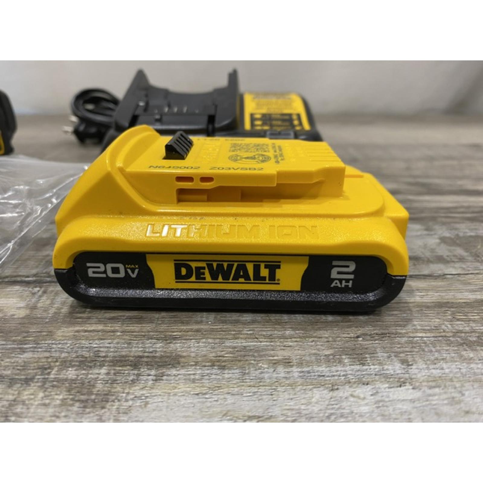AS-IS DEWALT Atomic 20V Lithium-Ion Cordless Compact 1/2 in. Drill/Driver Kit