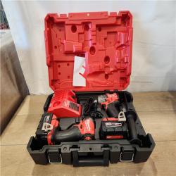 AS-IS- Milwaukee  FUEL 18V Lithium-Ion Brushless Cordless Hammer Drill and Impact Driver Combo Kit