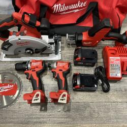 AS-IS Milwaukee 18-Volt Lithium-Ion Brushless Cordless (4-Tool) Combo Kit
