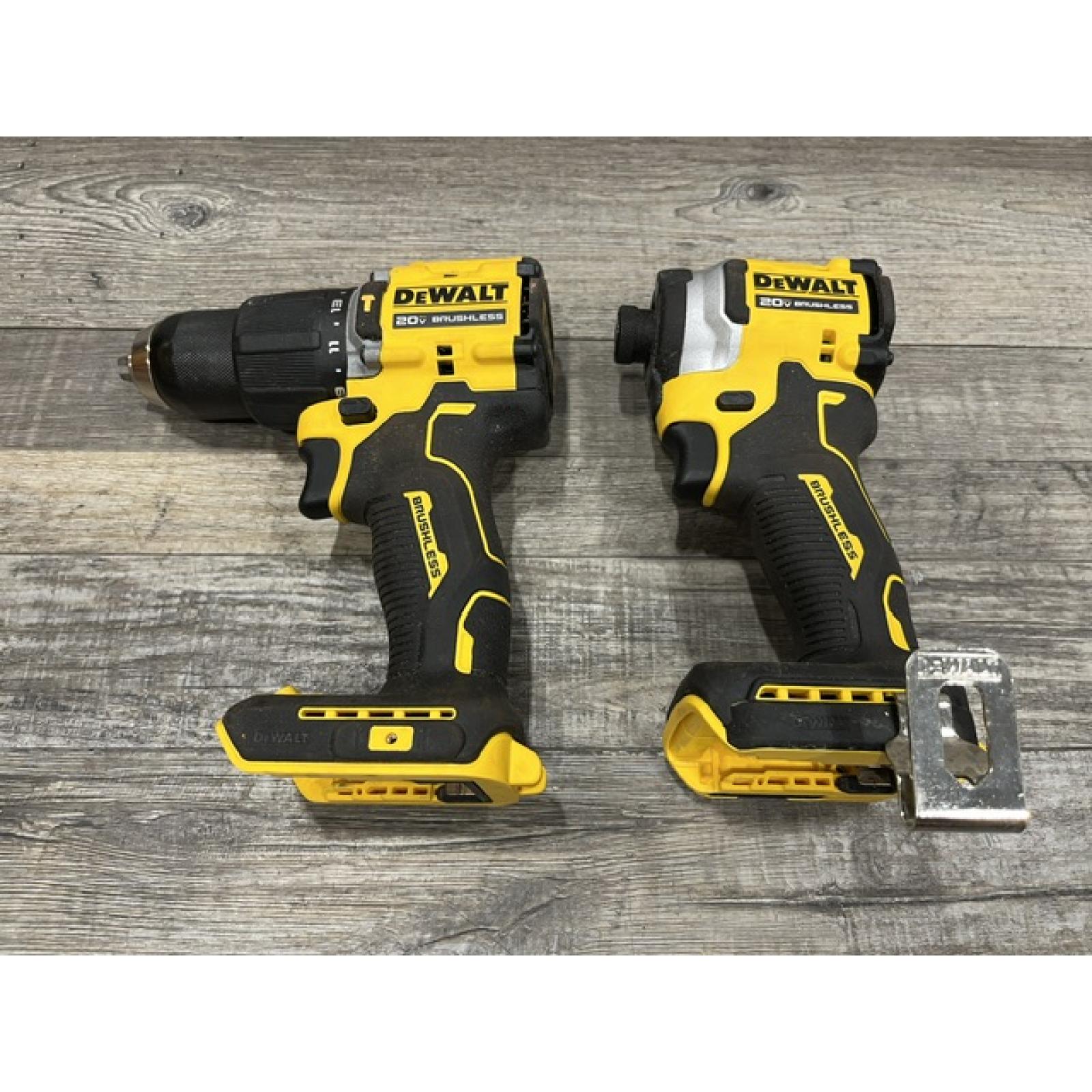 AS-IS DEWALT ATOMIC 20V MAX Lithium-Ion Cordless 2-Tool Combo Kit