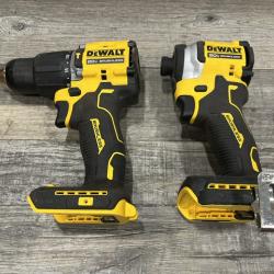 AS-IS DEWALT ATOMIC 20V MAX Lithium-Ion Cordless 2-Tool Combo Kit