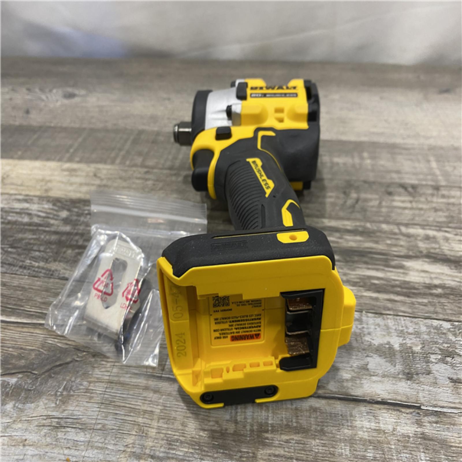 AS-IS DEWALT ATOMIC 20V MAX Cordless Brushless 1/2 in. Variable Speed Impact Wrench (Tool Only)