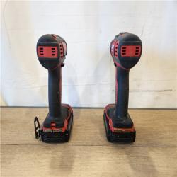 AS-IS- Milwaukee  18V Lithium-Ion Cordless Drill Driver/Impact Driver Combo Kit