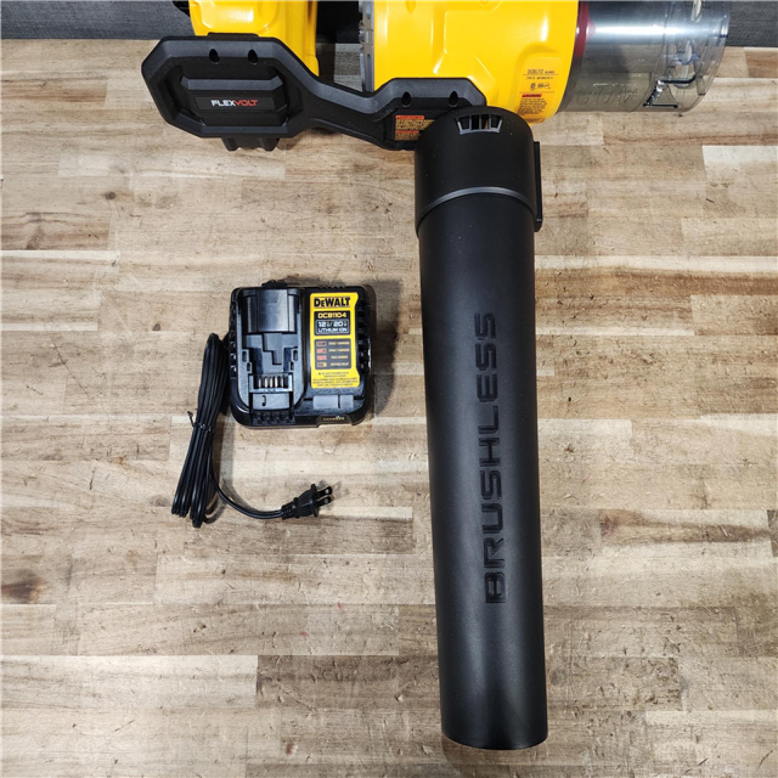 HOUSTON LOCATION - AS - IS DEWALT FLEXVOLT 60V MAX 125 MPH 600 CFM Brushless Cordless Battery Powered Blower Kit (NO BATTERY)