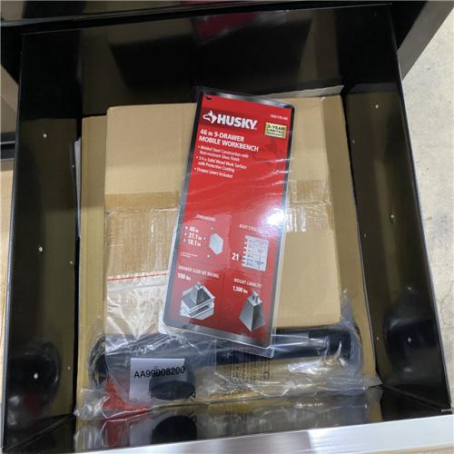 Houston Location AS IS - Husky 46 in 9 drawer mobile work bench