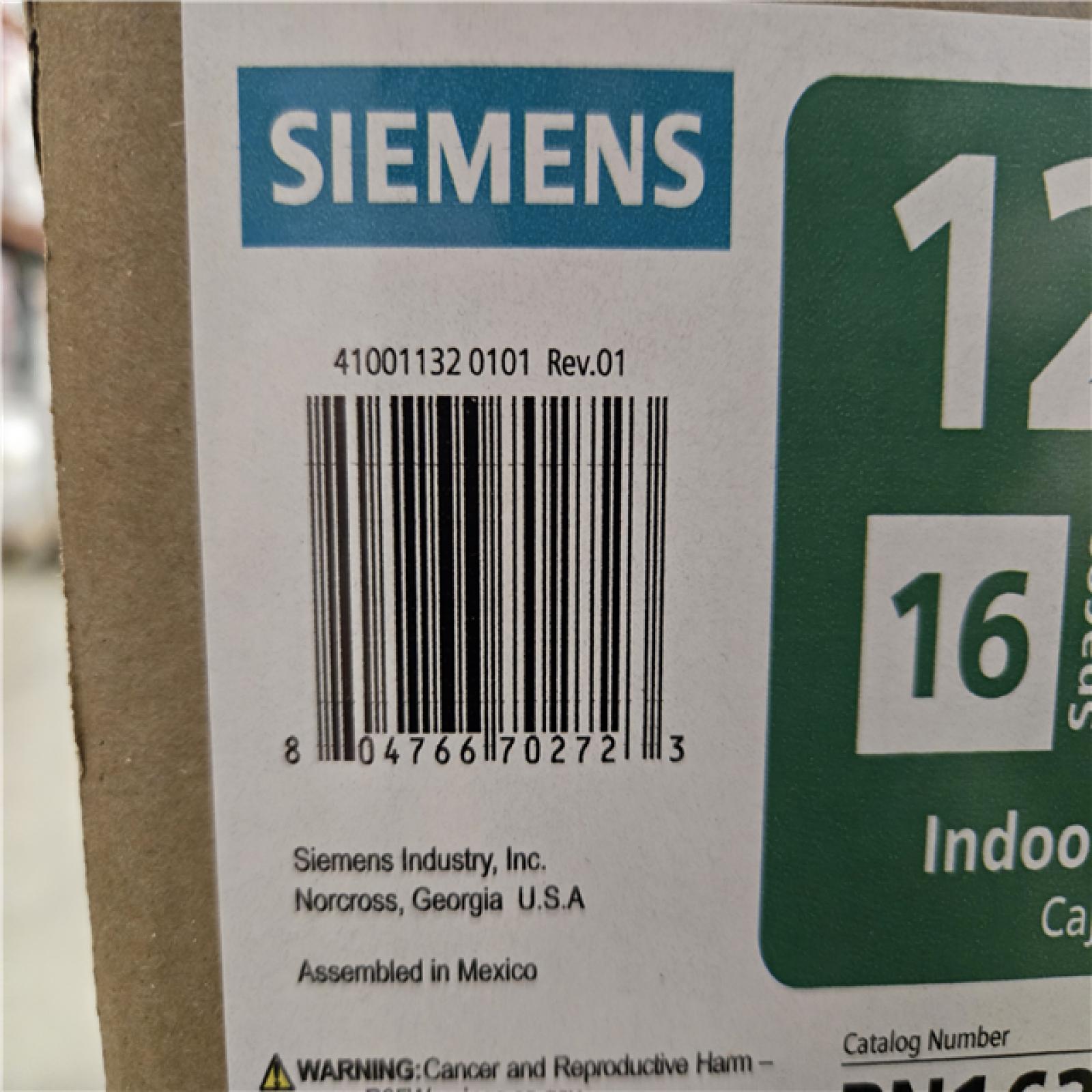 DALLAS LOCATION- Siemens PN Series 125 Amp 16-Space 32-Circuit Main Lug Plug-On Neutral Load Center PALLET (16 UNITS)