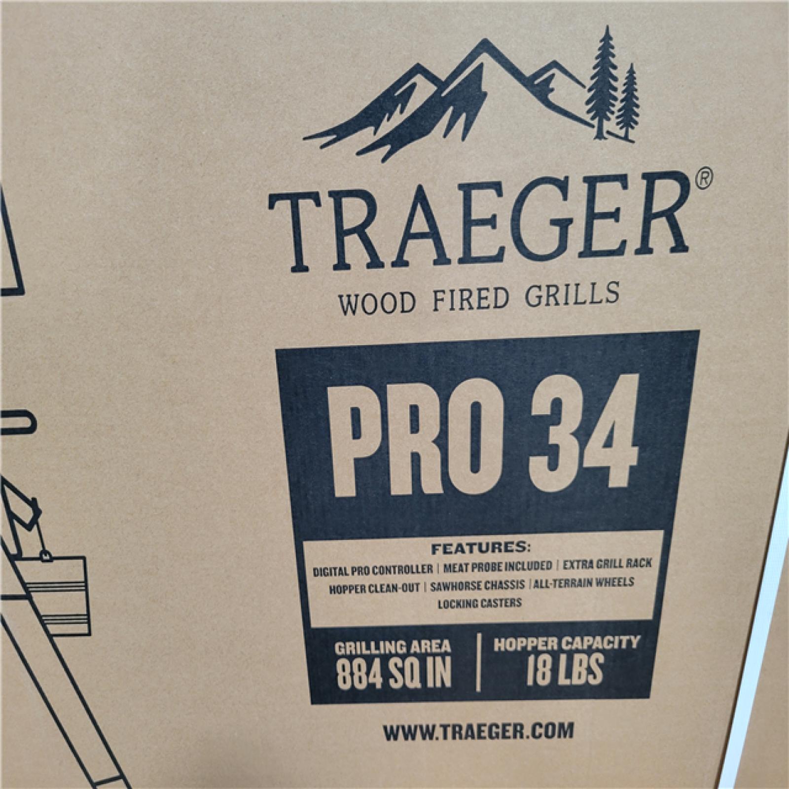 CALIFORNIA AS-IS NEW Traeger Pro 34 Wood Pellet Grill and Smoker