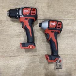 AS-IS Milwaukee 18V Lithium-Ion Cordless Drill Driver/Impact Driver Combo Kit