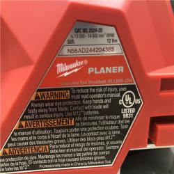 AS-IS Milwaukee M12 Brushless 2-inch Planer  Tool Only