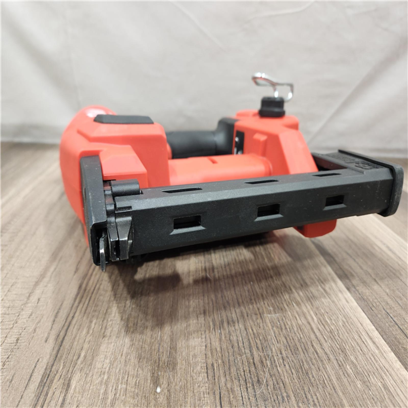 AS-IS- MILWAUKEE FUEL 18V Cordless 18-Gauge 1/4 in. Narrow Crown Stapler (Tool-Only)