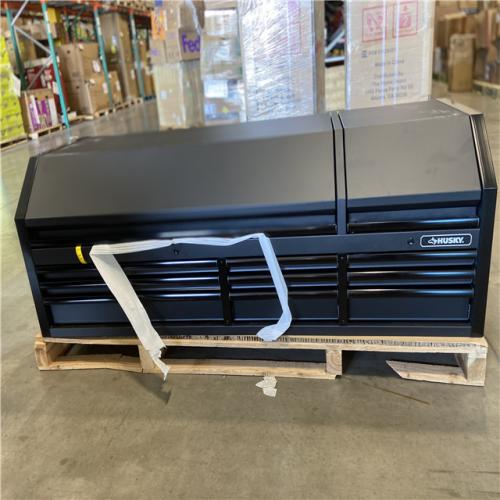 DALLAS LOCATION - Husky Tool Storage 72 in. W x 23 in. D Heavy Duty Matte Black Top Tool Chest