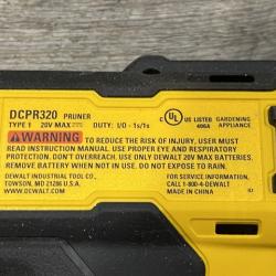 AS-IS DEWALT 20V MAX Cordless Battery Powered Pruner Kit