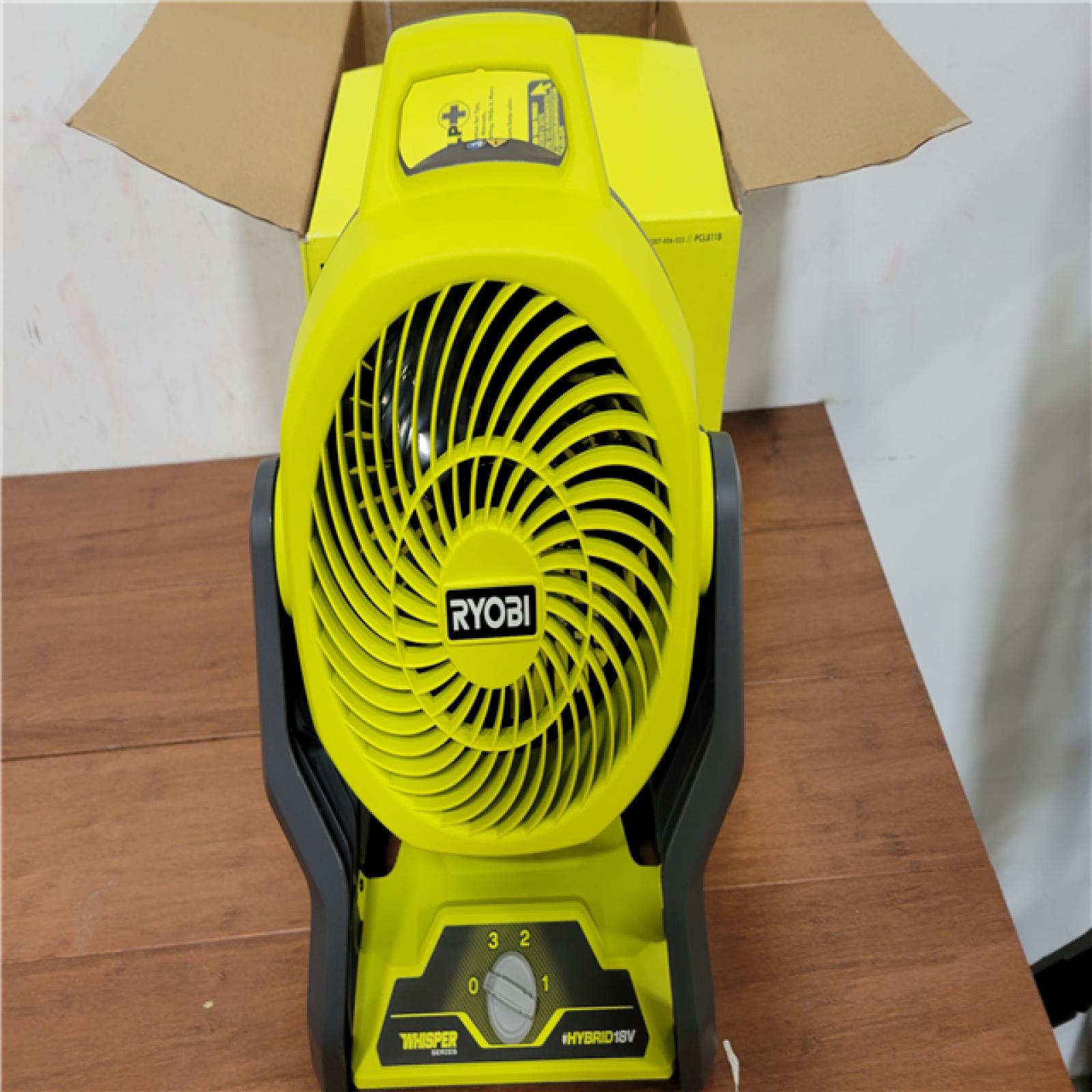 California NEW Ryobi One+ 18V Hybrid 7.5 Fan (Tool Only)