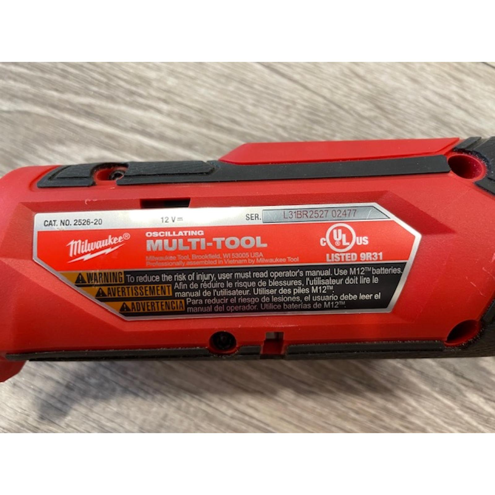 AS-IS Milwaukee FUEL 12V Lithium-Ion Cordless Oscillating Multi-Tool (Tool-Only)