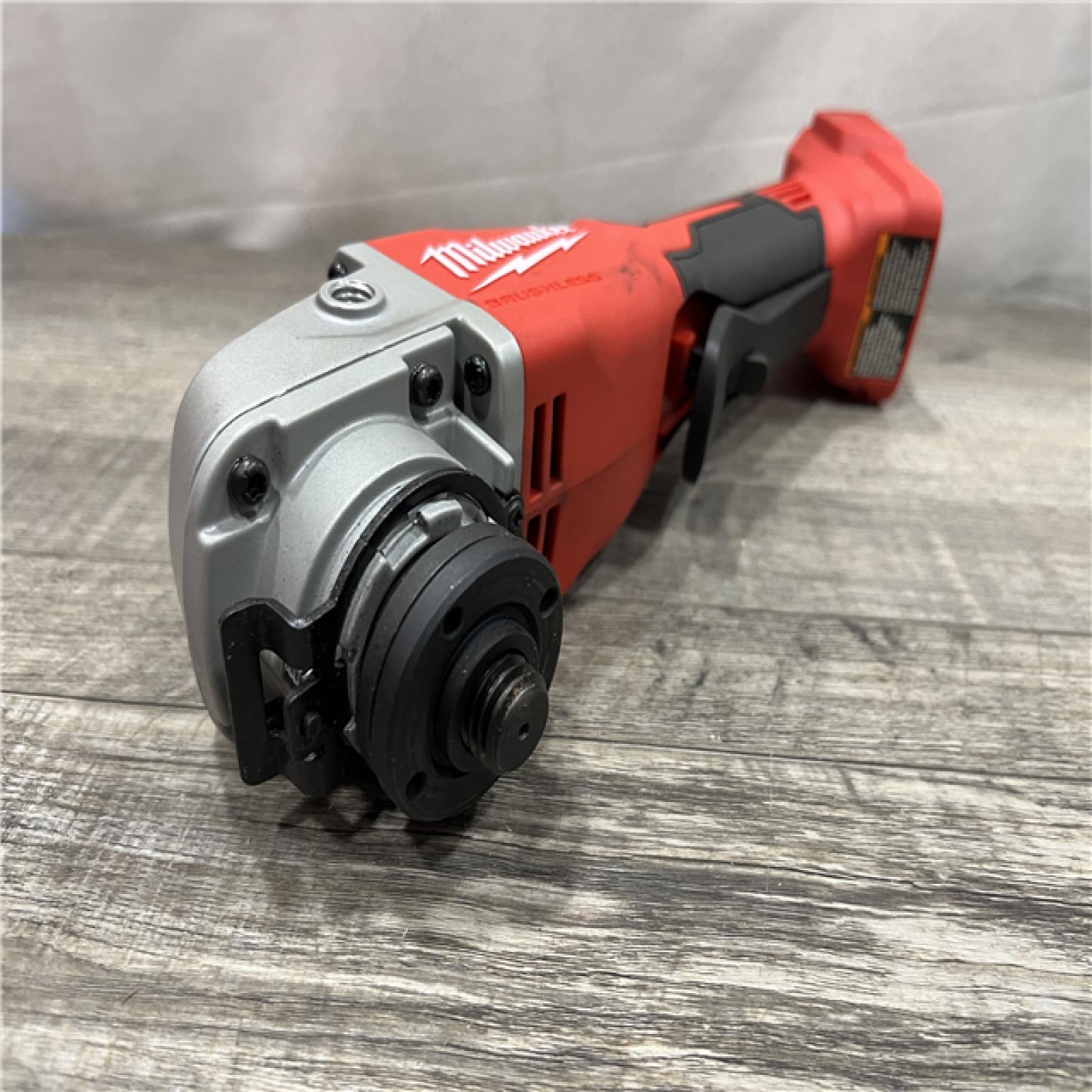 AS-IS Milwaukee 18V Lithium-Ion Brushless Cordless 4-1/2 in./5 in. Grinder w/Paddle Switch (Tool-Only)
