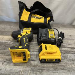 AS-IS DEWALT Atomic 20V Lithium-Ion Cordless Compact 1/2 in. Drill/Driver Kit
