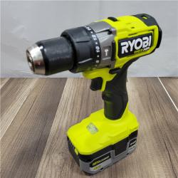 GOOD RYOBI ONE+ HP 18V Brushless Cordless 1/2 in. Hammer Drill Kit with (1) 4.0 Ah High Performance Battery, Charger, and Tool Bag
