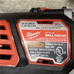 AS-IS Milwaukee 18V Lithium-Ion Cordless Combo Kit (5-Tool) with (1) 3.0Ah and (1) 1.5Ah Battery  (1) Charger  (1) Tool Bag