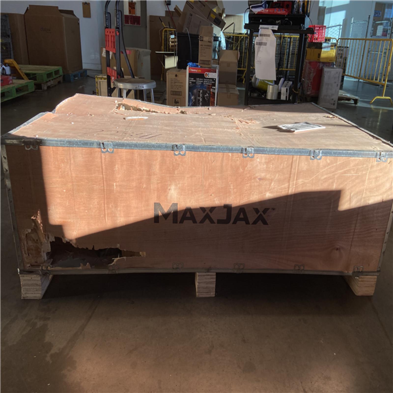 DALLAS LOCATION -  MAX JAX MK7 Symmetric Portable 2 Post Car Lift with 7 000 lbs. Weight Capacity and 110V Power Unit Included