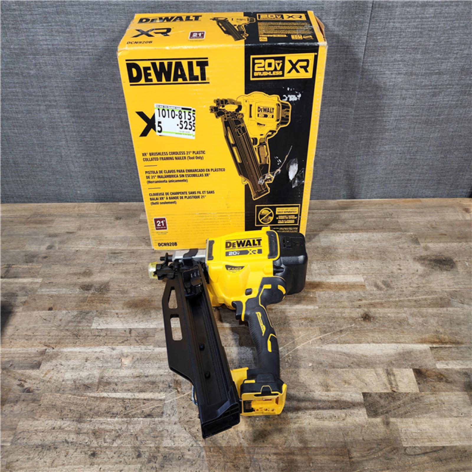 HOUSTON LOCATION - AS-IS (APPEARS LIKE NEW) DEWALT 20-Volt 21° Cordless Framing Nailer (Tool-Only)