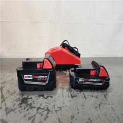 AS-IS- Milwaukee 18-Volt Lithium-Ion Starter Kit with One 5.0 Ah and One 2.0 Ah Battery and Charger