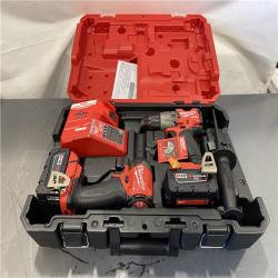 AS-IS - Milwaukee M18 FUEL 18V Lithium-Ion Brushless Cordless Hammer Drill and Impact Driver Combo Kit