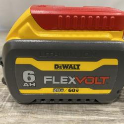 AS-IS DEWALT FLEXVOLT 20V/60V MAX Lithium-Ion 6.0Ah Battery Pack with 6 Amp Output Charger