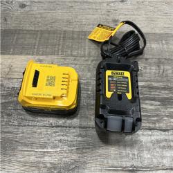 AS-IS DEWALT 20V MAX XR POWERSTACK Lithium-Ion Battery Starter Kit with 1.7Ah Battery and Charger