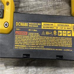 AS-IS DEWALT 20V MAX XR Lithium-Ion Electric Cordless 18-Gauge Brad Nailer (Tool Only)