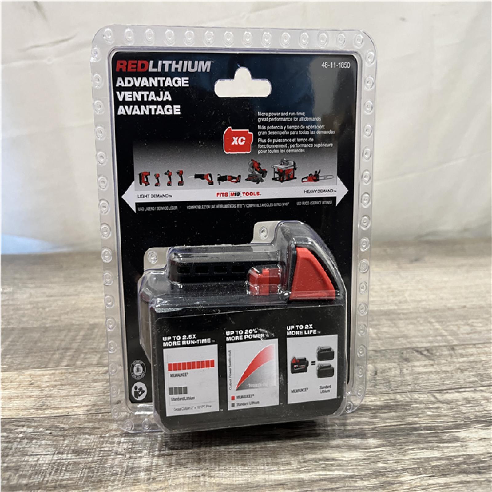 NEW - Milwaukee 18-Volt 5.0 Ah Lithium-Ion XC Extended Capacity Battery Pack