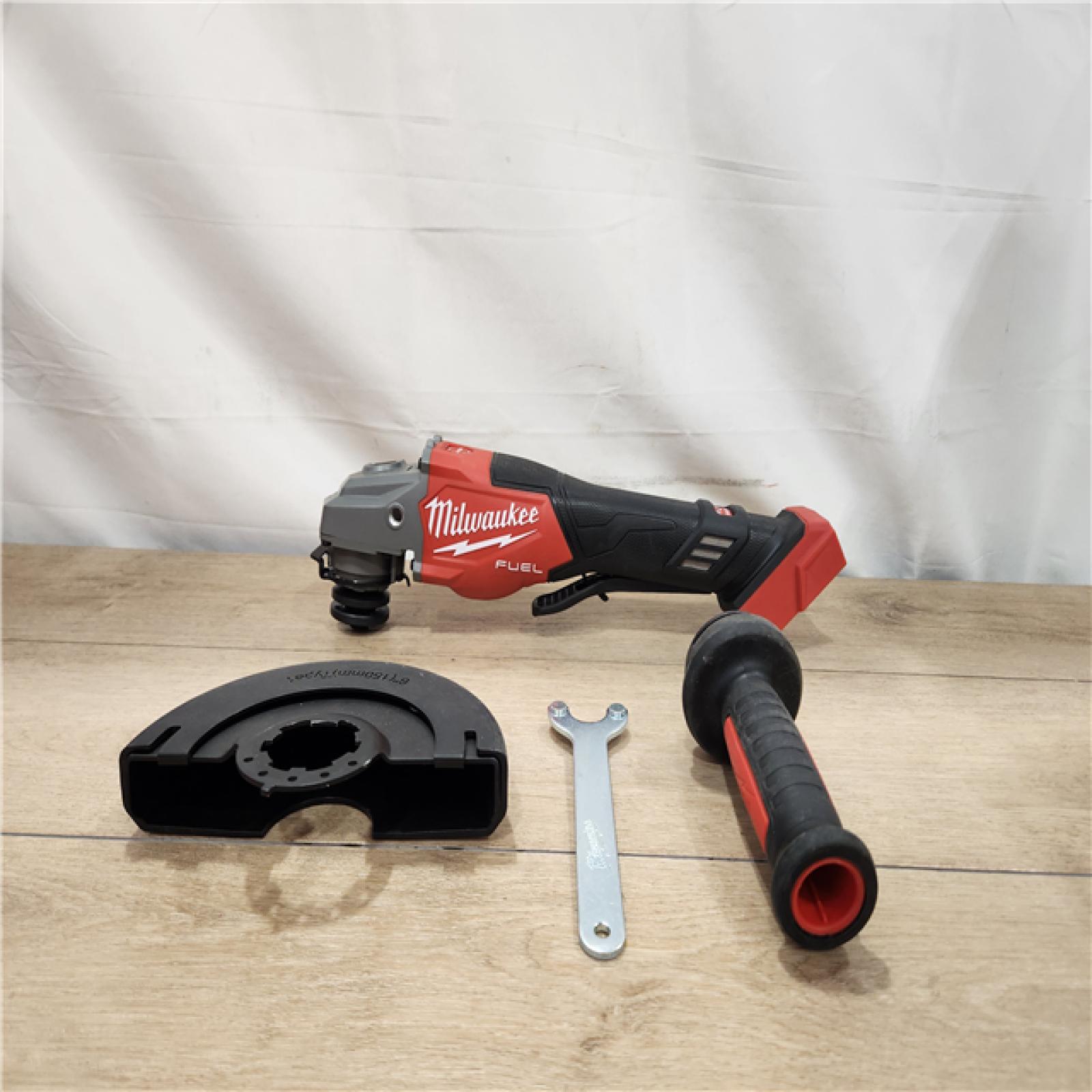 AS-IS- Milwaukee  FUEL 18-Volt Lithium-Ion Brushless Cordless 4-1/2 in./6 in. Braking Grinder with Paddle Switch (Tool-Only)