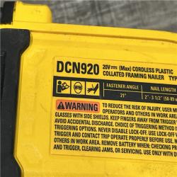 AS-IS DEWALT 20-Volt 21° Cordless Framing Nailer (Tool-Only)