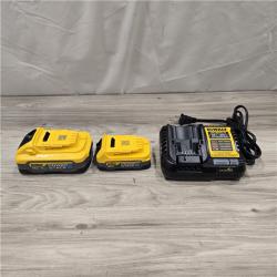AS-IS Dewalt DCBP315-2C 20V MAX POWERSTACK Batteries and Charger Starter Kit