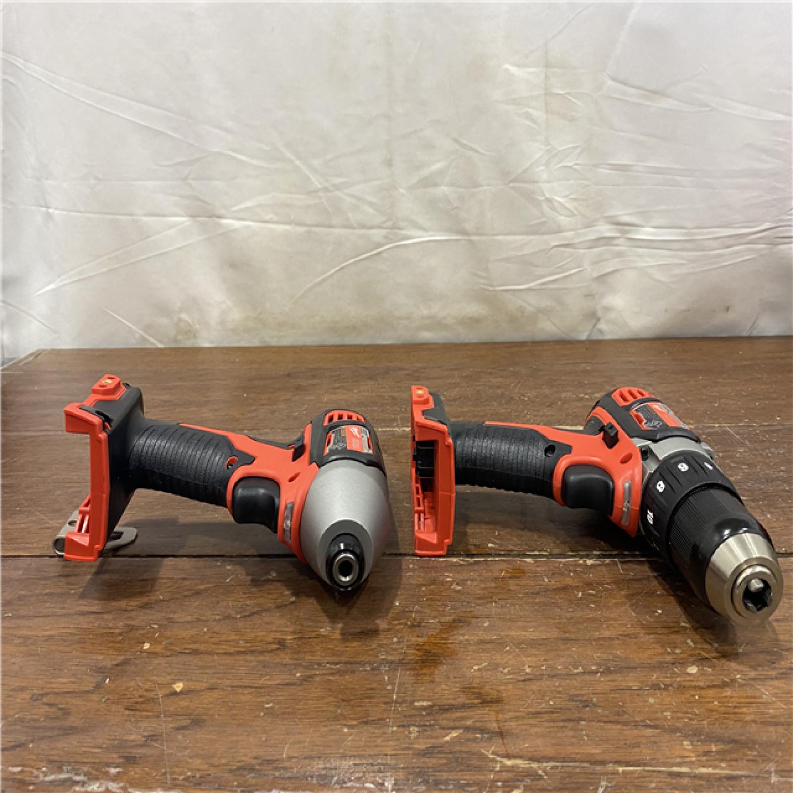 AS-IS Milwaukee M18 18V Cordless Brushed 2 Tool Drill/Driver and Impact Driver Kit