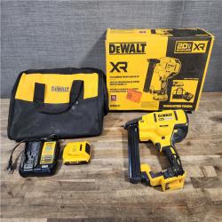 HOUSTON LOCATION - AS-IS DeWALT DCN681D1 20V MAX 18ga Cordless Brushless Narrow Crown Stapler Kit w/ BATTERY & CHARGER
