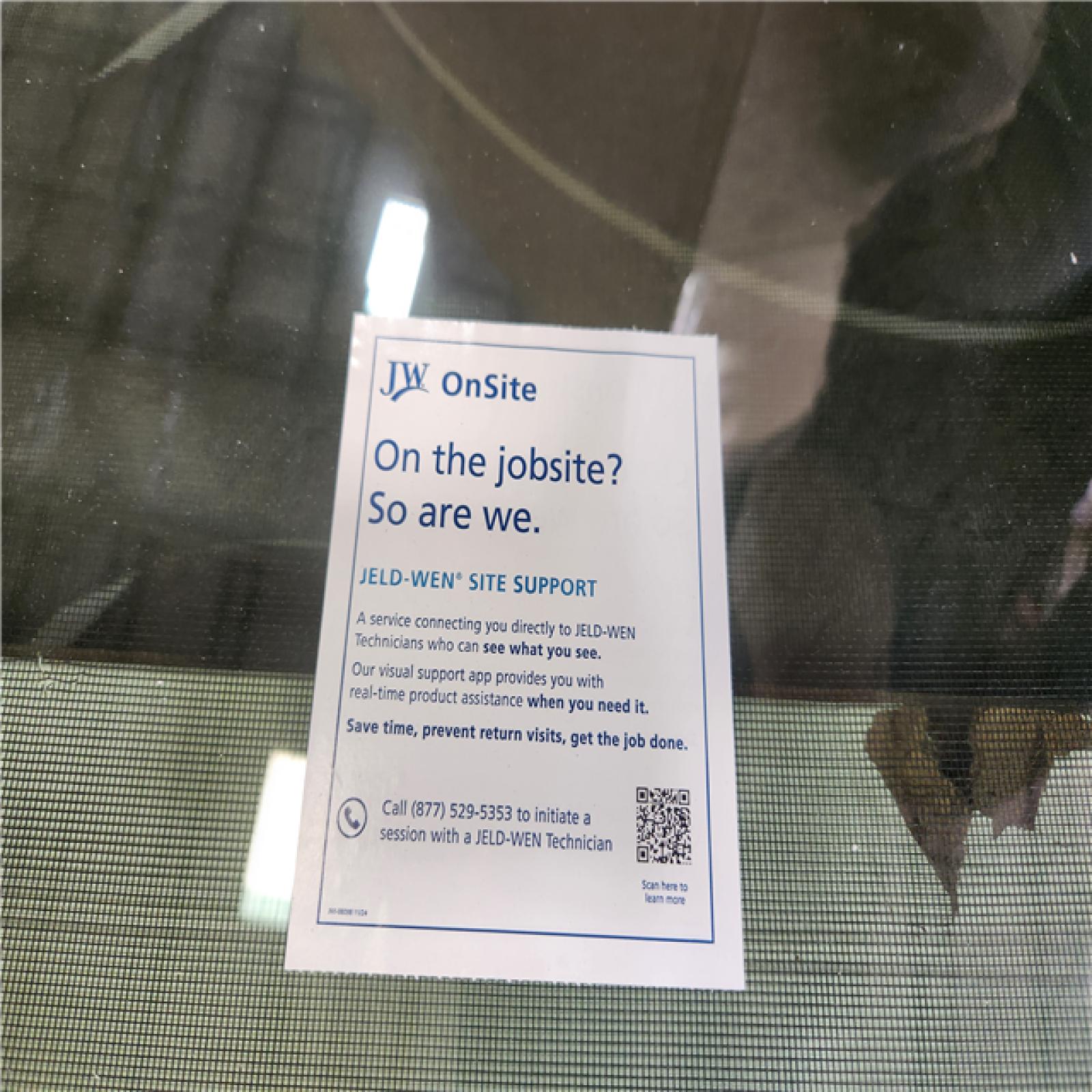 Phoenix JELD-WEN V-2500 96 in. x 80 in. x 4-9/16 in. Jamb White Vinyl Left-Hand Sliding Patio Door with Low-E Glass (Screen Included)
