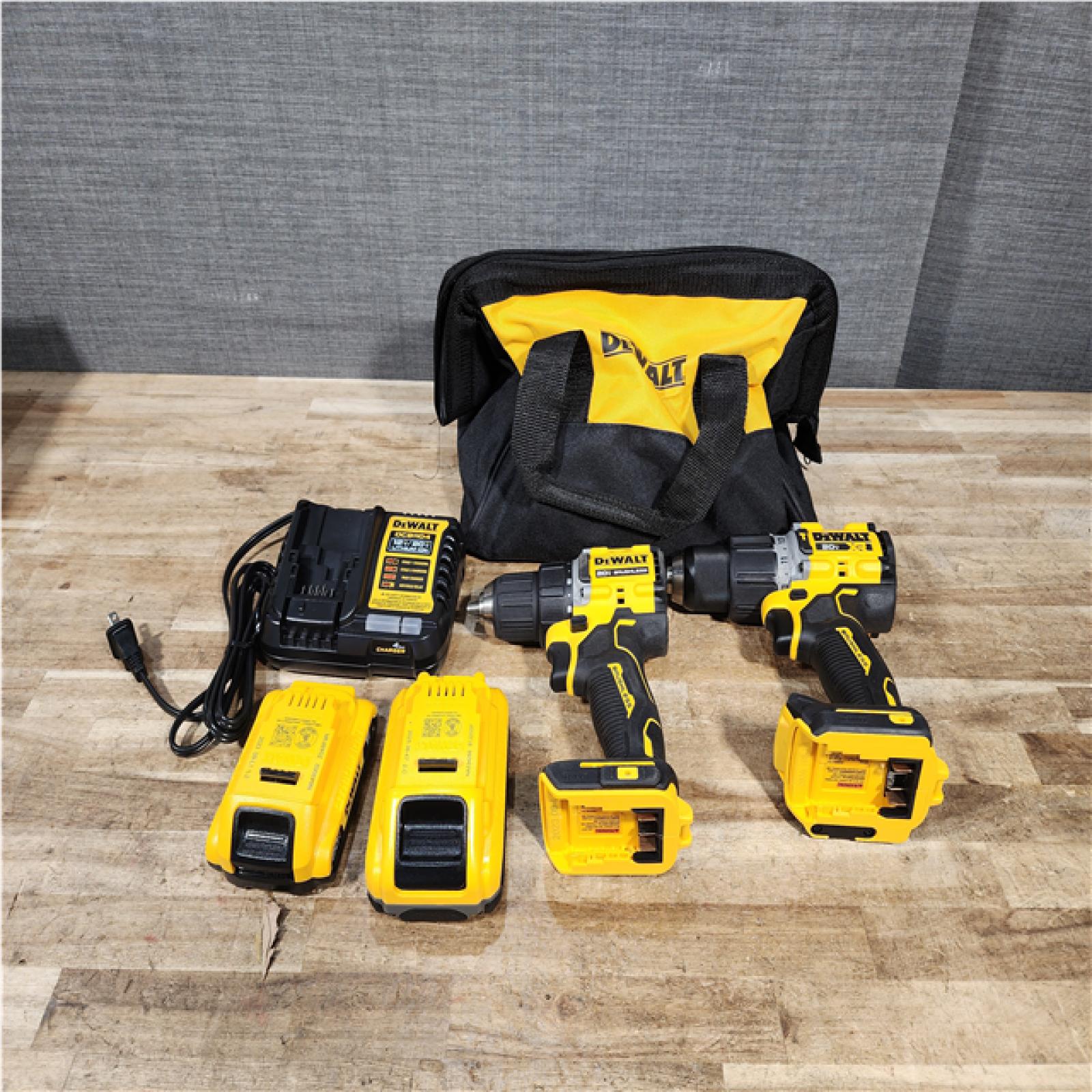 Houston Location AS-IS DeWalt Drills QTY/2 and Batteries QTY/2 and Charger