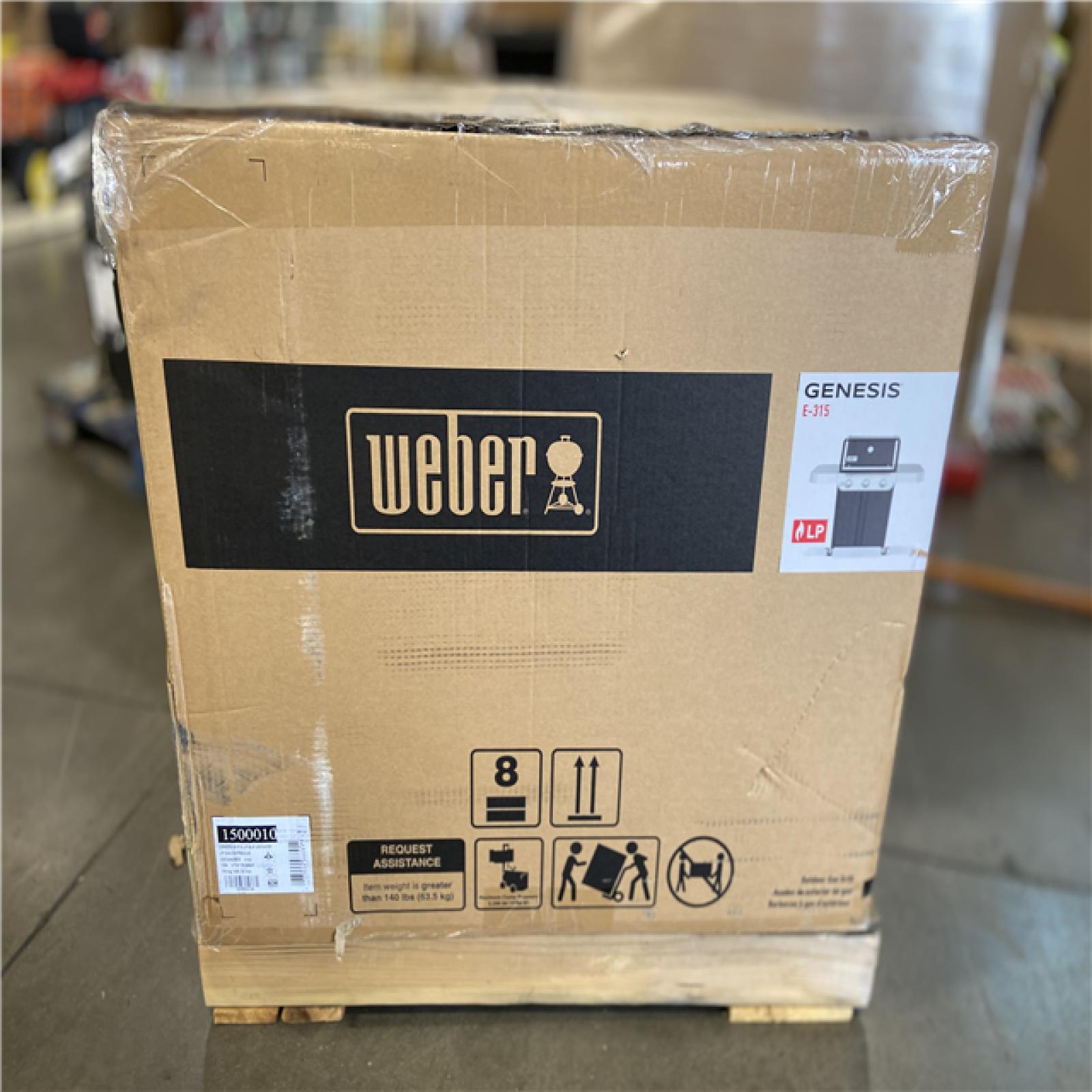 DALLAS LOCATION -Weber Genesis E-315 3-Burner Liquid Propane Gas Grill in Black
