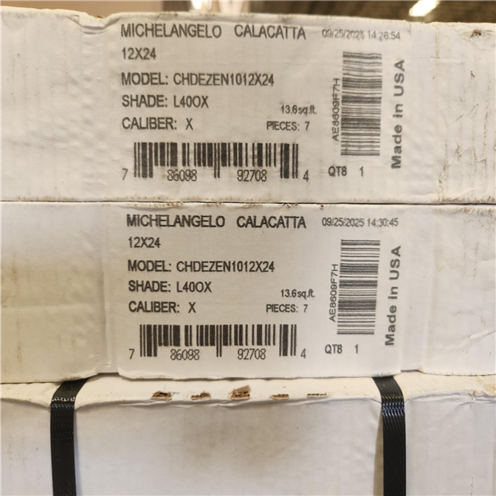 Phoenix NEW Florida Tile Home Collection Michelangelo Calacatta Rectified 12 in. x 24 in. Porcelain Floor and Wall Tile (638 sq. ft. /48 case)