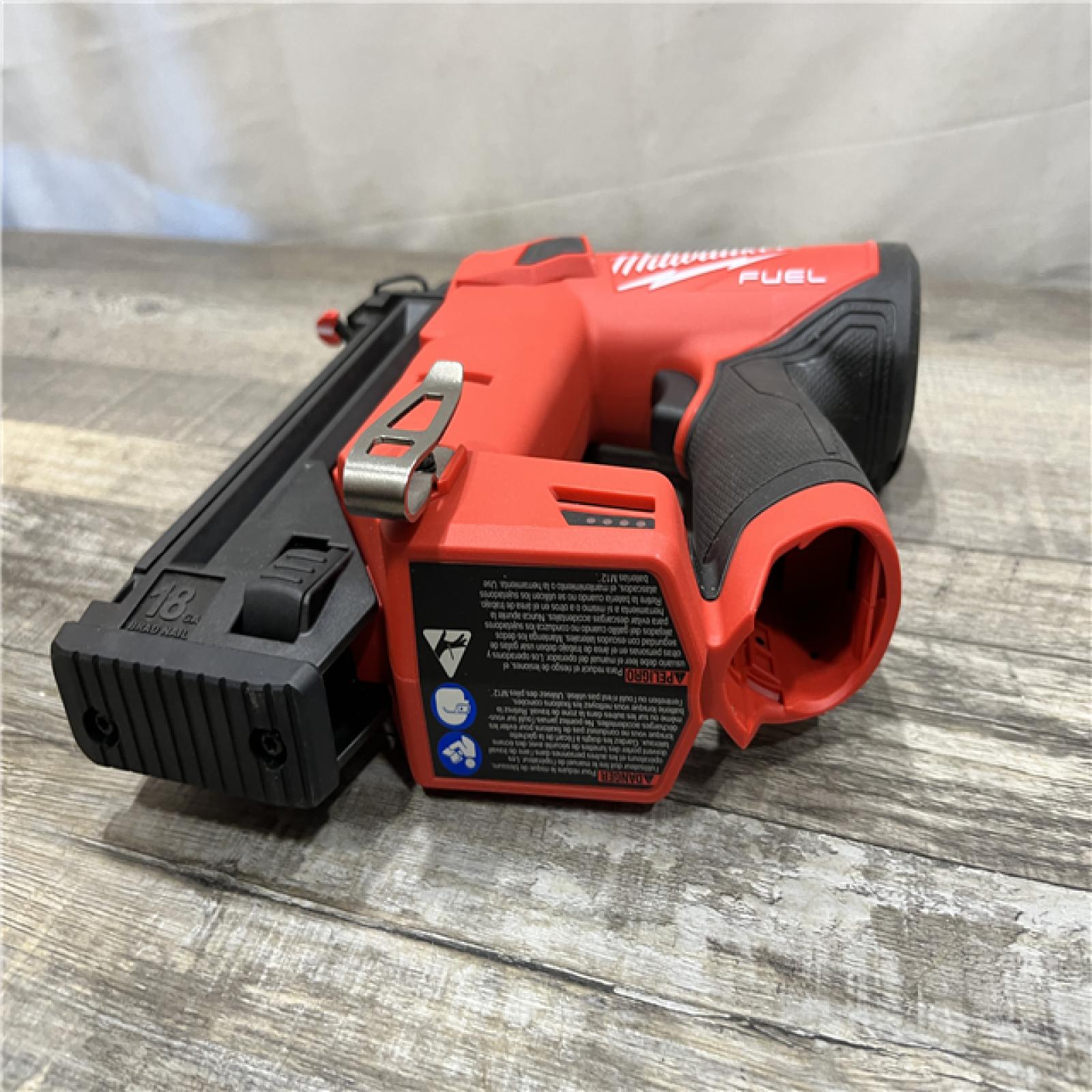 AS-IS Milwaukee FUEL 12-Volt Lithium-Ion Brushless Cordless 18-Gauge 1-1/2 in. Compact Brad Nailer (Tool-Only)