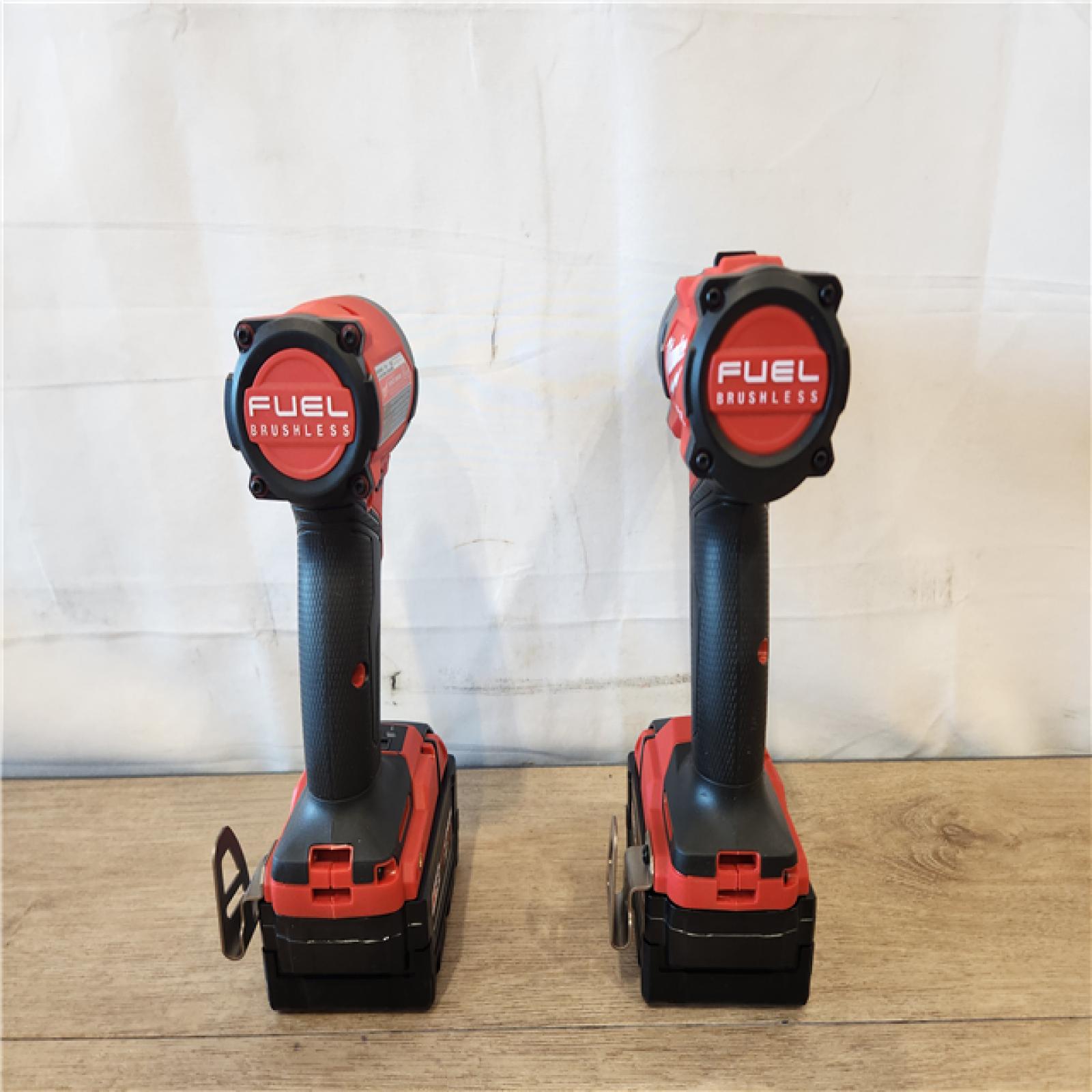 AS-IS- Milwaukee FUEL 18V Lithium-Ion Brushless Cordless Hammer Drill and Impact Driver Combo Kit