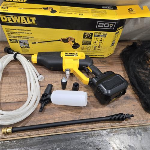 AS-IS Dewalt 20V 550 PSI  1 GPM Cordless Power Cleaner W/ 4 Nozzles Tool-Only DCPW550B