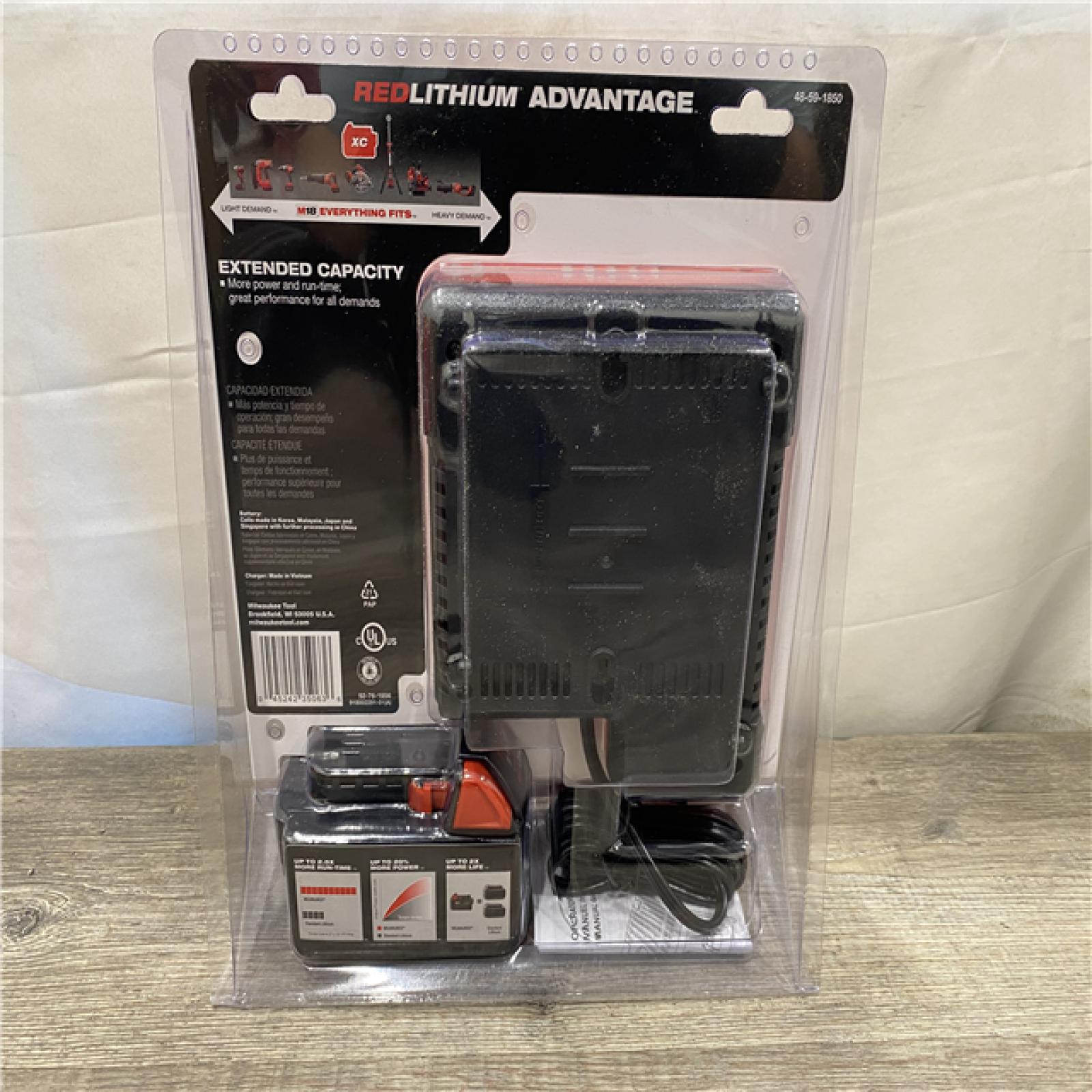 NEW - Milwaukee 18-Volt Lithium-Ion XC Starter Kit with One 5.0Ah Battery and Charger