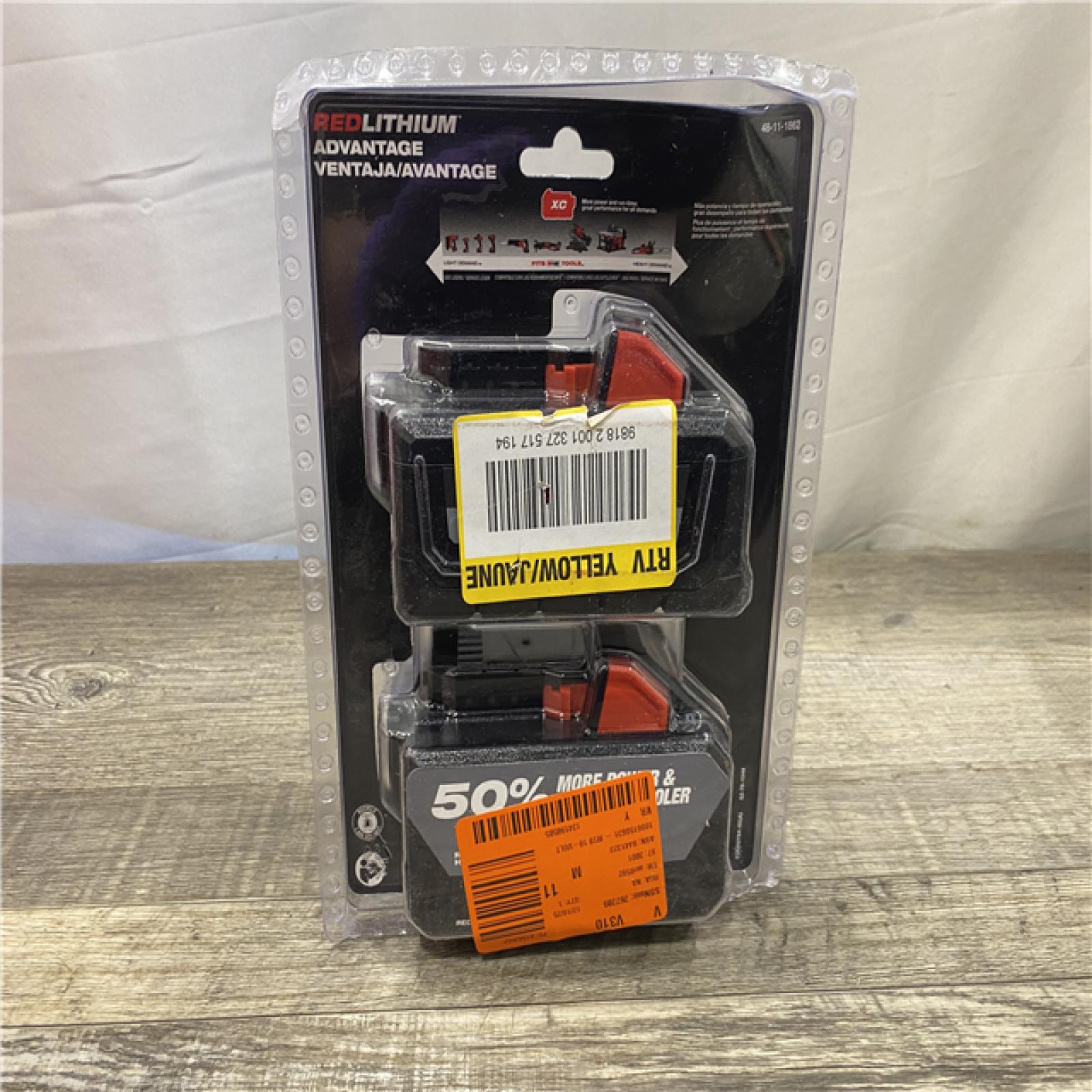 NEW - Milwaukee 18-Volt Lithium-Ion High Output 6.0Ah Battery Pack (2-Pack)