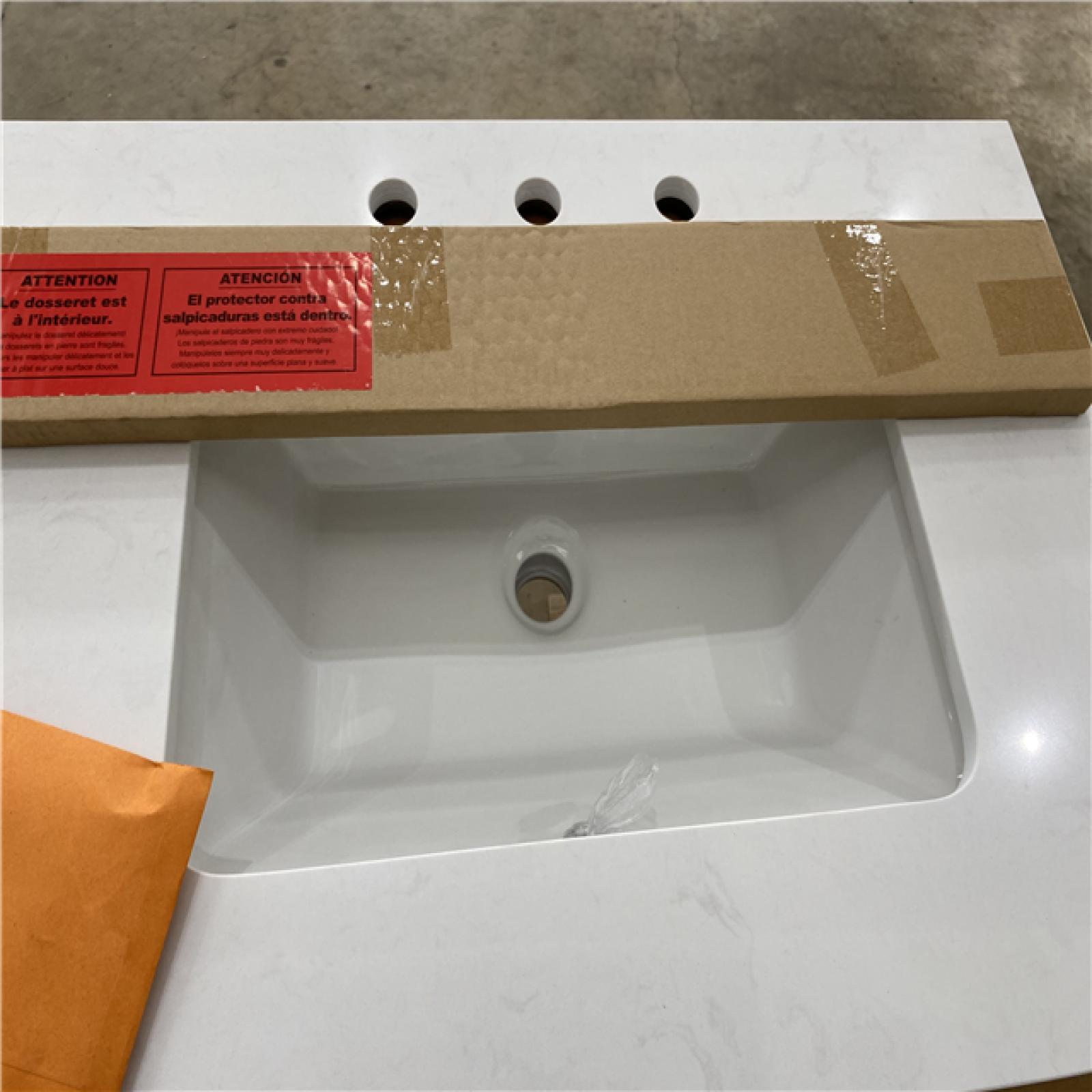 Houston Location AS IS - 60in Vanity Light Oak