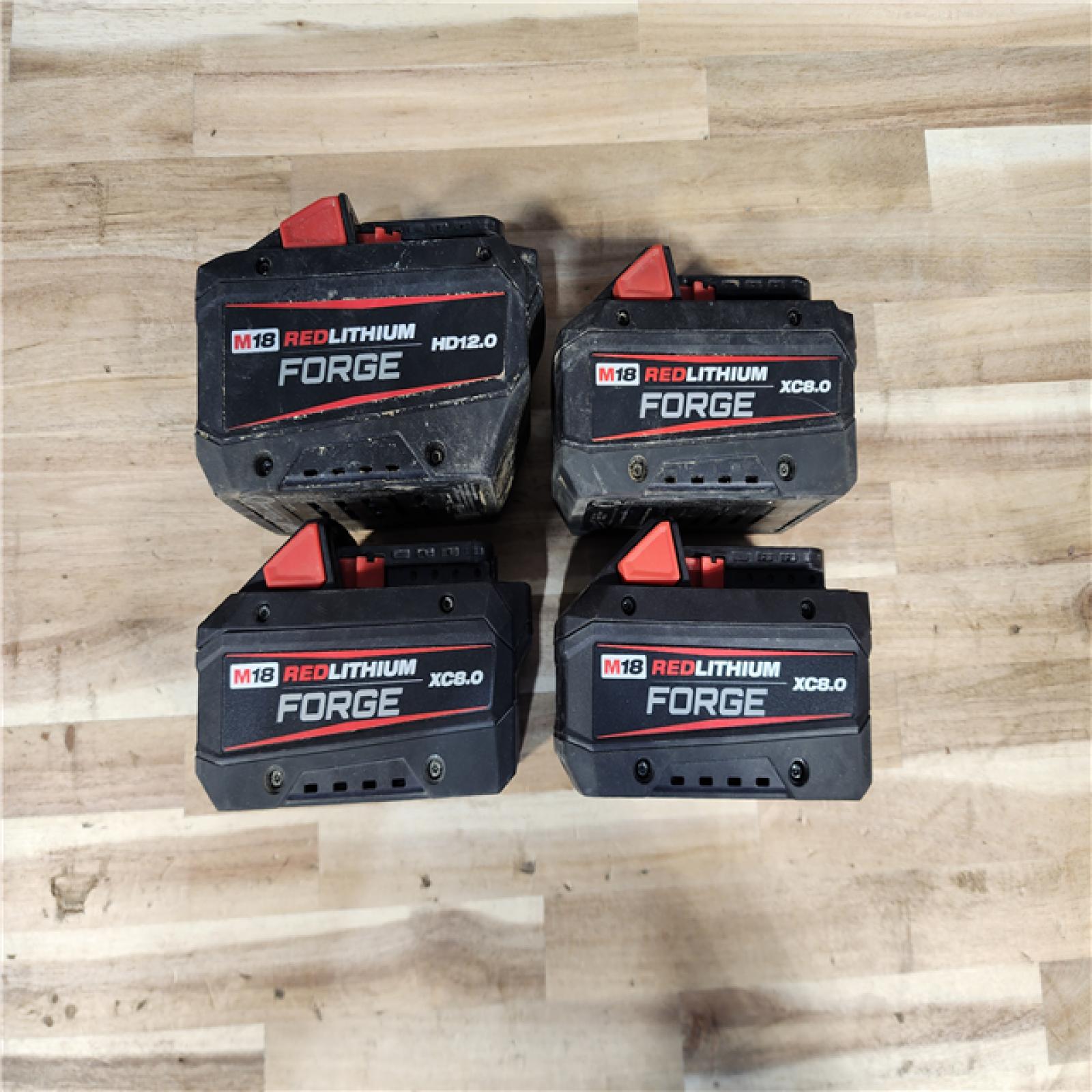 HOUSTON LOCATION - AS-IS MILWAUKEE FORGE BATTERY PACK QTY - 4