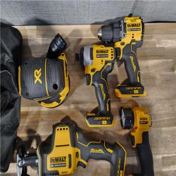 HOUSTON LOCATION - AS-IS 20-Volt MAX Lithium-Ion Cordless 6-Tool Combo Kit with 2.0 Ah Battery, 5.0 Ah Battery and Charger