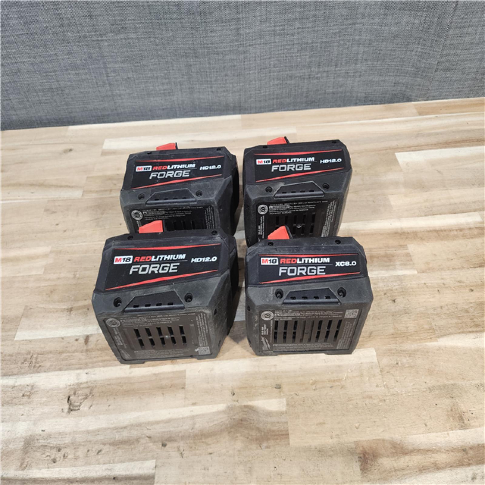HOUSTON LOCATION - AS-IS MILWAUKEE FORGE BATTERY PACK QTY - 4